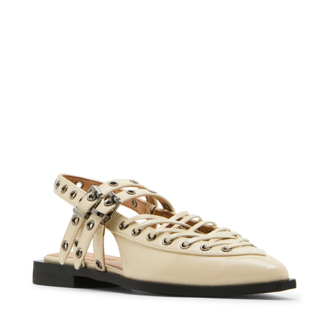 Galanti Flat Shoe BONE PATENT