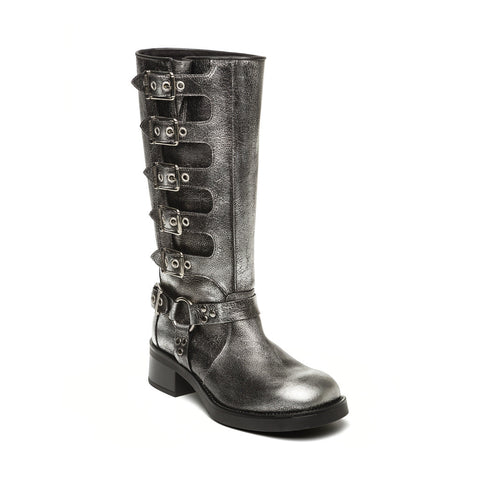 Battle Boot SILVER LEATHER